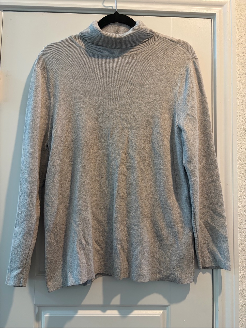 Chico's Light Gray Turtleneck Sweater